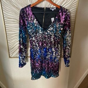 Fashion Nova sequin mini with tag